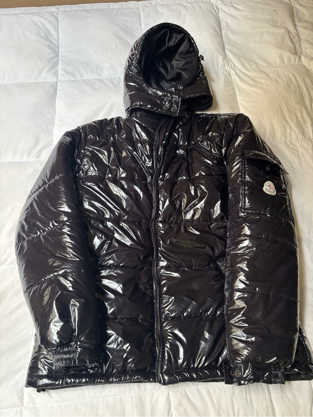 mens black moncler jacket M